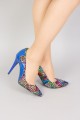 Pantofi de ocazie multicolori