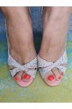 Sandale  multicolore elegante din piele naturala
